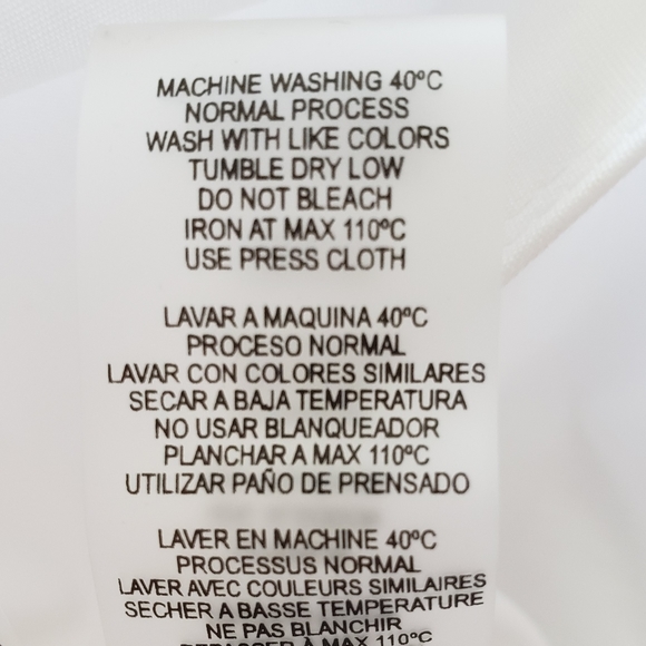 KARL LAGERFELD Long Pleated Sleeve Button Down White Shirt—NWT—M - Picture 13 of 14